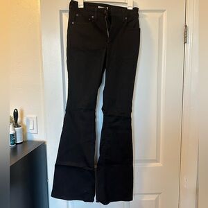 Black Levi flare jeans